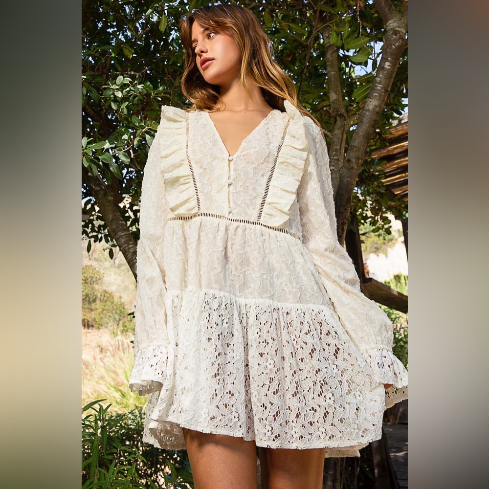 #25 🌸CLOSEOUT SALE FIRM 🌸Pol Gorgeous Babydoll Dress - Picture 3 of 7